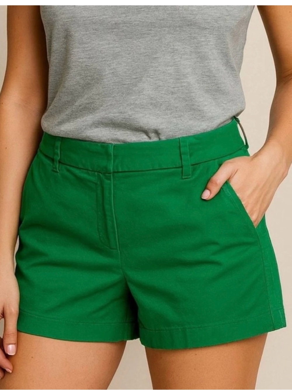 J. Crew Chino Short Size  16 Green 3.5” inseam